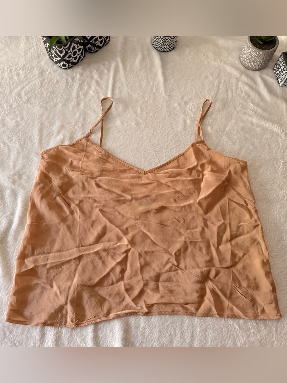 J. Crew Muted Gold Camisole Cami Size 14